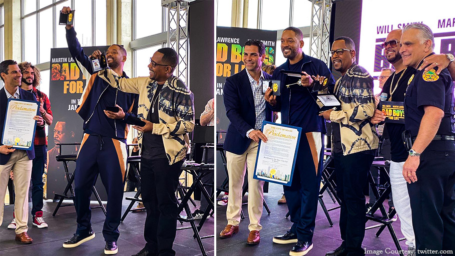 Bad Boys Will Smith and Martin Lawrence Were Conferred Miami Badges