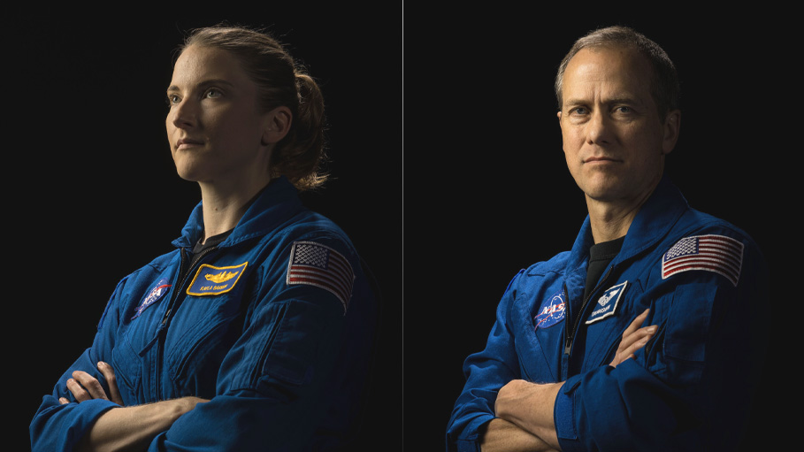 NASA Astronauts Replace Faulty Antenna During Spacewalk