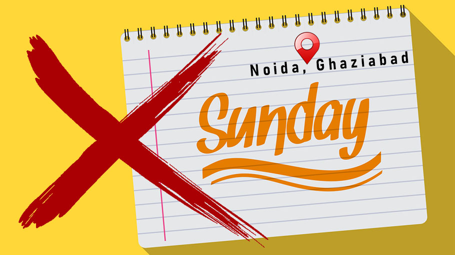 UP Govt: Weekend Curbs Only on Sundays in Noida, Ghaziabad