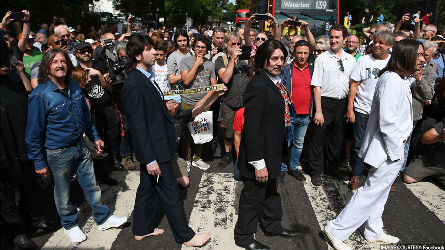 Beatles Fans Come Together to Celebrate 50th Anniversary of Iconic ‘Abbey Road’ Photo