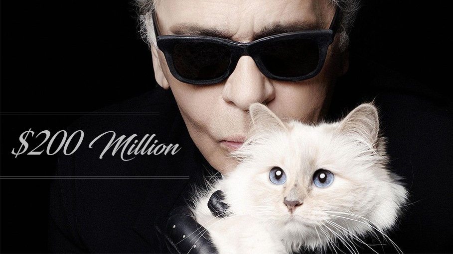 Karl Lagerfeld’s Rich Cat to Inherit His $200 Million Fortune