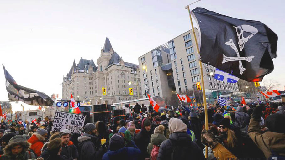 PM Justin Trudeau's Big Crisis as Covid Curbs Protests Go "Out of Control"