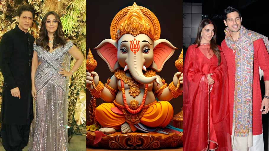 From Shah Rukh Khan to Kiara Advani, Bollywood Celebrates Ganesh Chaturthi 2023 in Festive Style