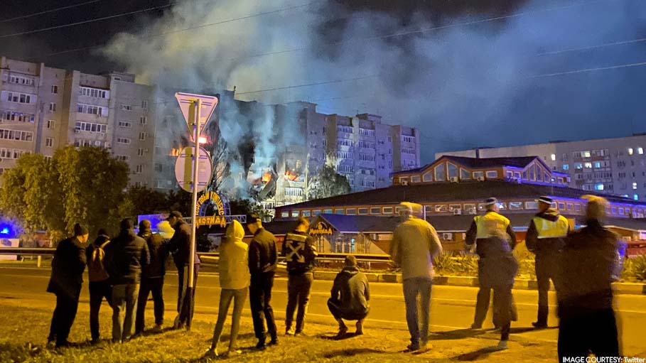 Russian Military Plane Crashes into a Town, 3 Children Killed