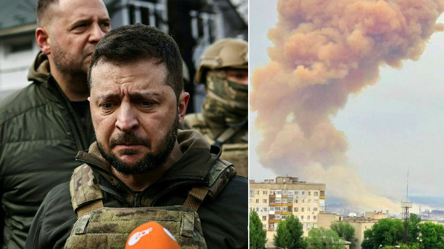 Ukraine's Zelensky Slams Russia over Chemical Plant Attack
