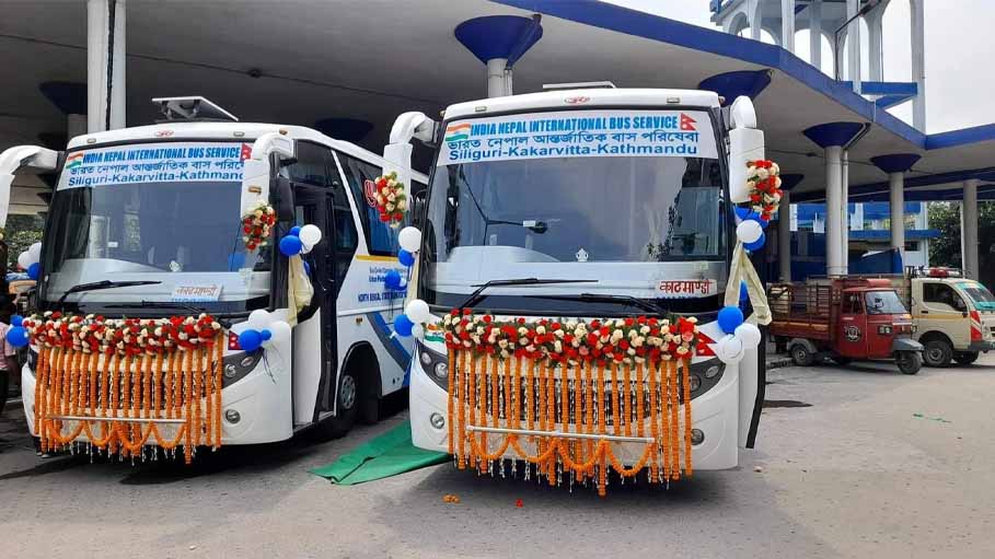 Indo-Nepal Bus Service Begins from Siliguri