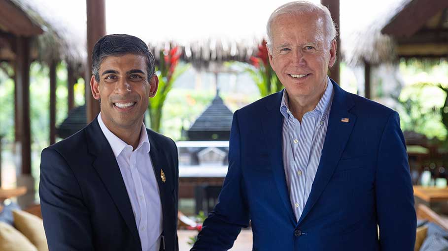 Biden, Sunak Slam Russia over Missile Strikes on Ukraine Civilians
