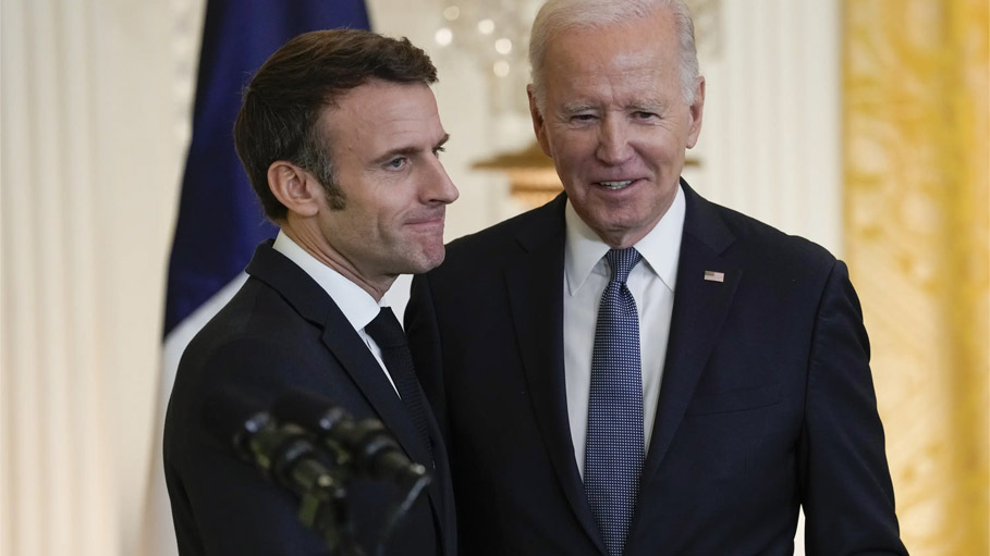 Joe Biden, Macron Talk to Ease Tensions after French President's China Trip