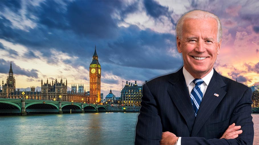 US President Joe Biden Arrives in UK on First Stop of Europe Tour