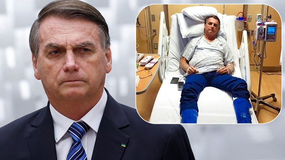 Brazil's Ex-President Bolsonaro Shares Photo from US Hospital Bed