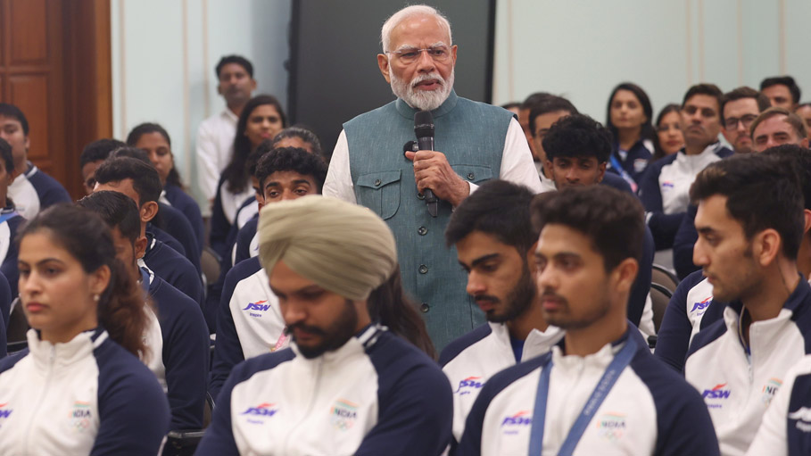 PM Narendra Modi Interacts with Indian Athletes Ahead of Paralympics 2024