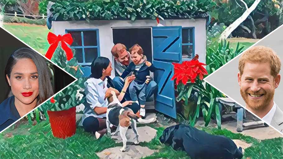 Meghan Markle, Prince Harry Revealed Christmas Card Featuring Son Archie