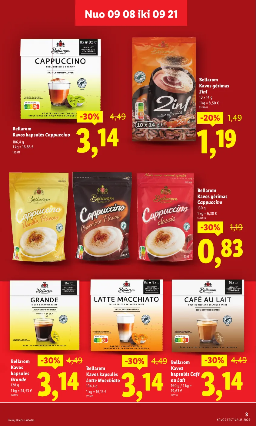 Lidl Leidinys KAVOS FESTIVALIS Nuo pirmadienio, 09 08, iki 09 21 – p.3