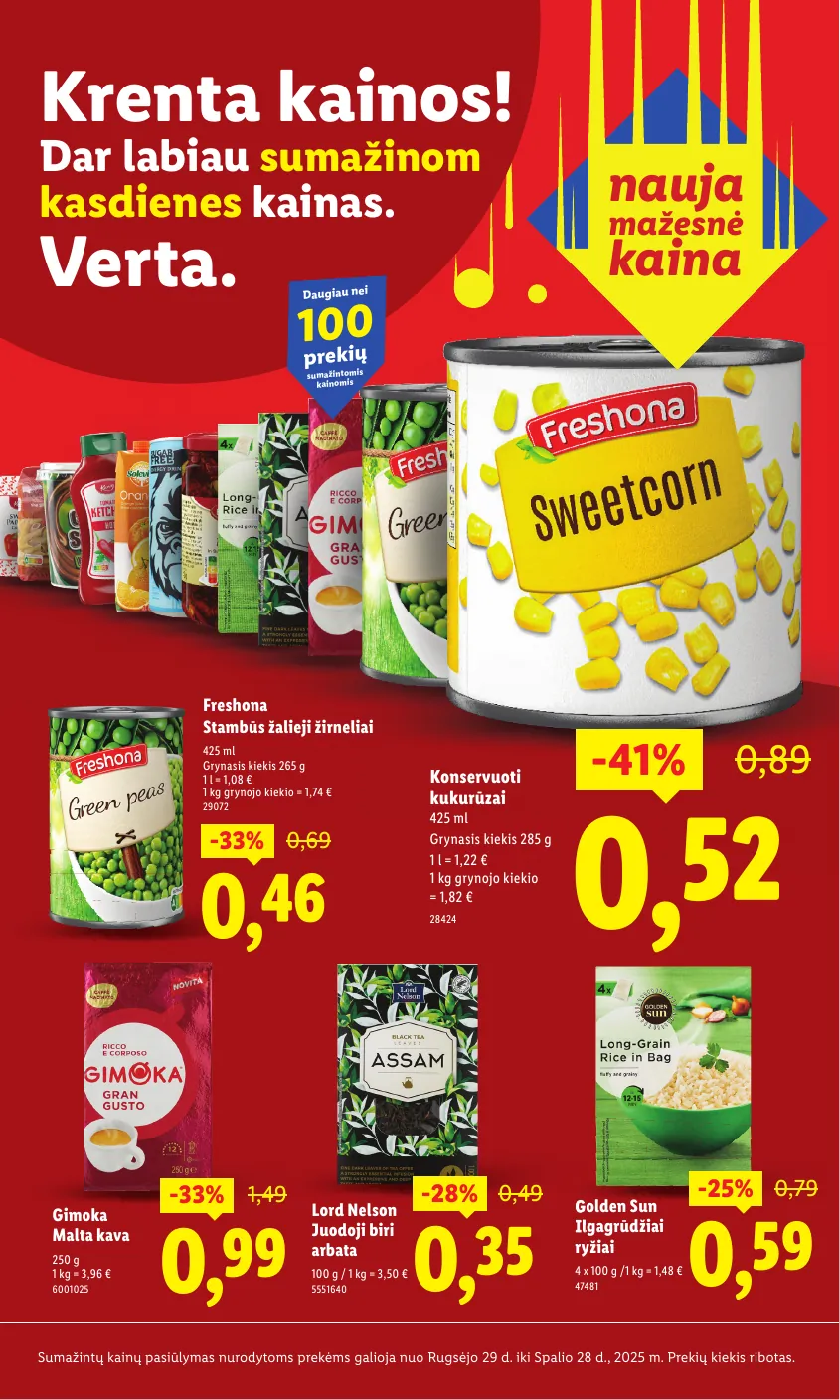 Lidl Leidinys KRENTA KAINOS Daugiau nei 30 prekių! – p.1
