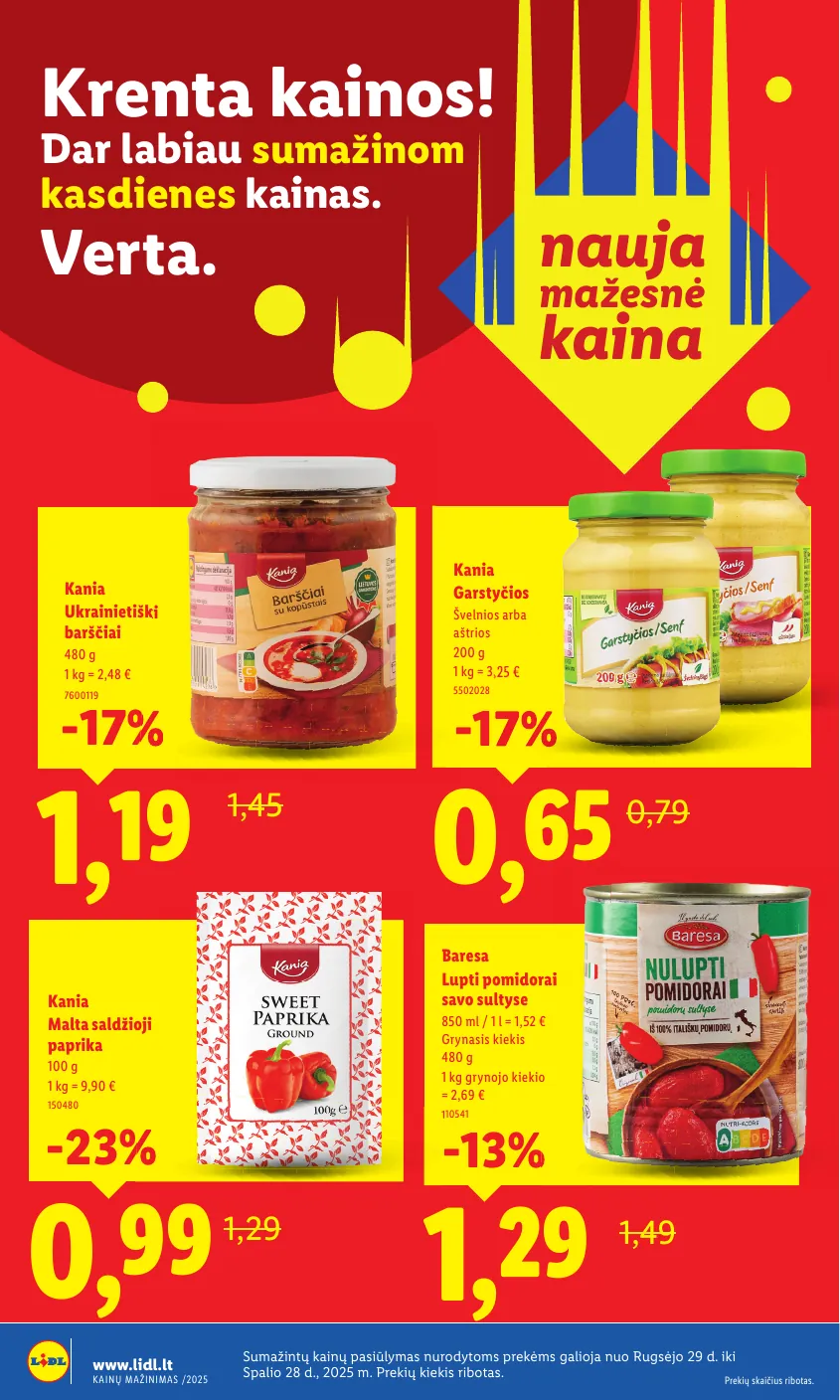 Lidl Leidinys KRENTA KAINOS Daugiau nei 30 prekių! – p.4