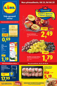 Lidl – nuolaidų/akcijų leidinys: Lidl Leidinys MAISTO PREKIŲ PASIŪLYMAI Nuo birželio 23 d.