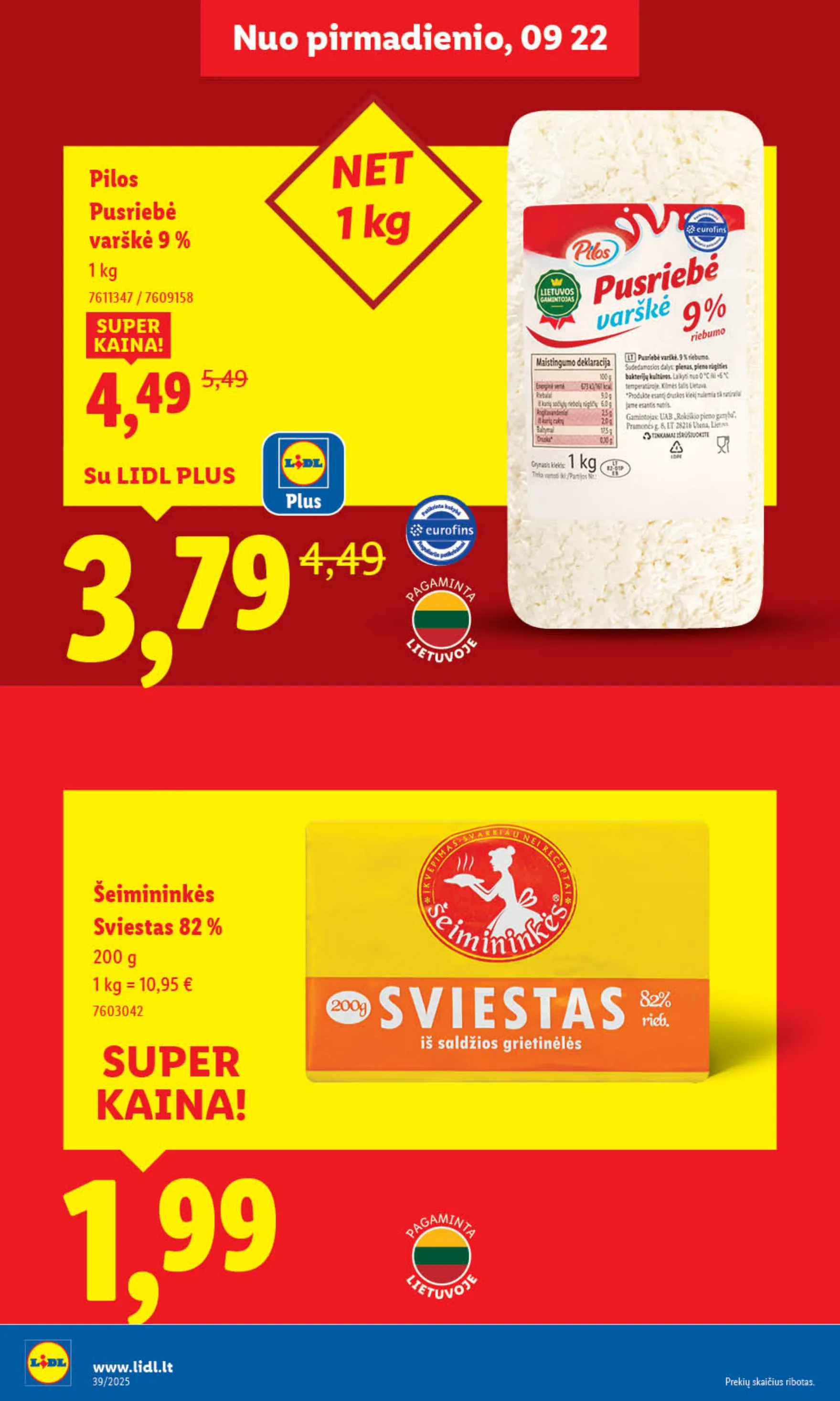 Lidl Leidinys MAISTO PREKIŲ PASIŪLYMAI – p.22