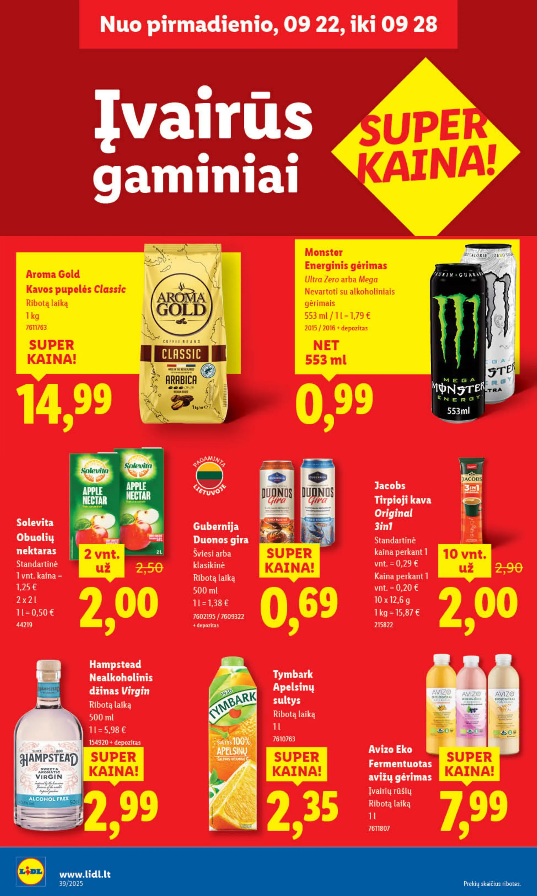 Lidl Leidinys MAISTO PREKIŲ PASIŪLYMAI – p.30