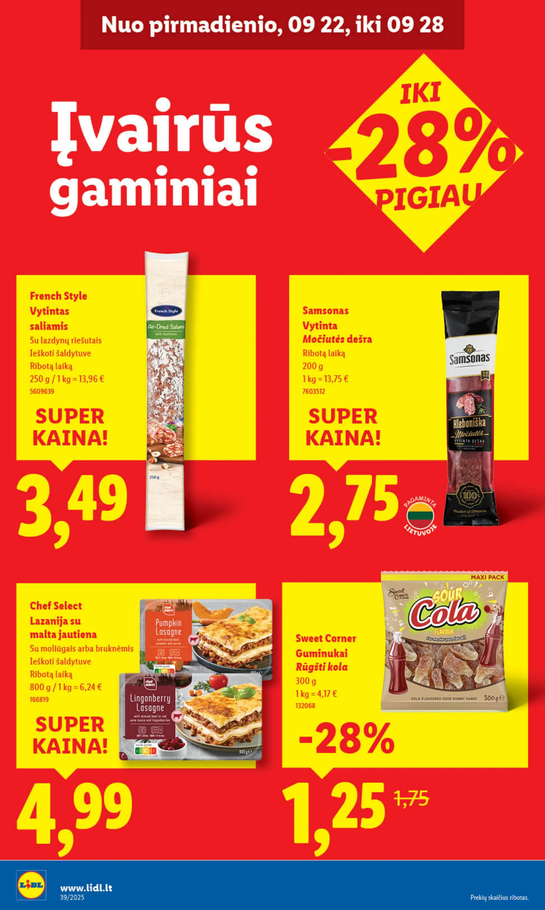 Lidl Leidinys MAISTO PREKIŲ PASIŪLYMAI – p.34