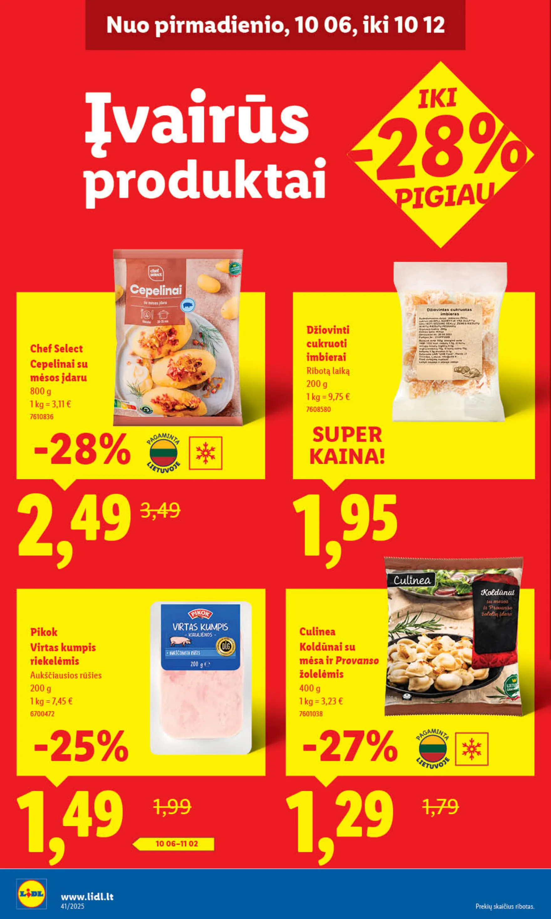 Lidl Leidinys MAISTO PREKIŲ PASIŪLYMAI – p.54