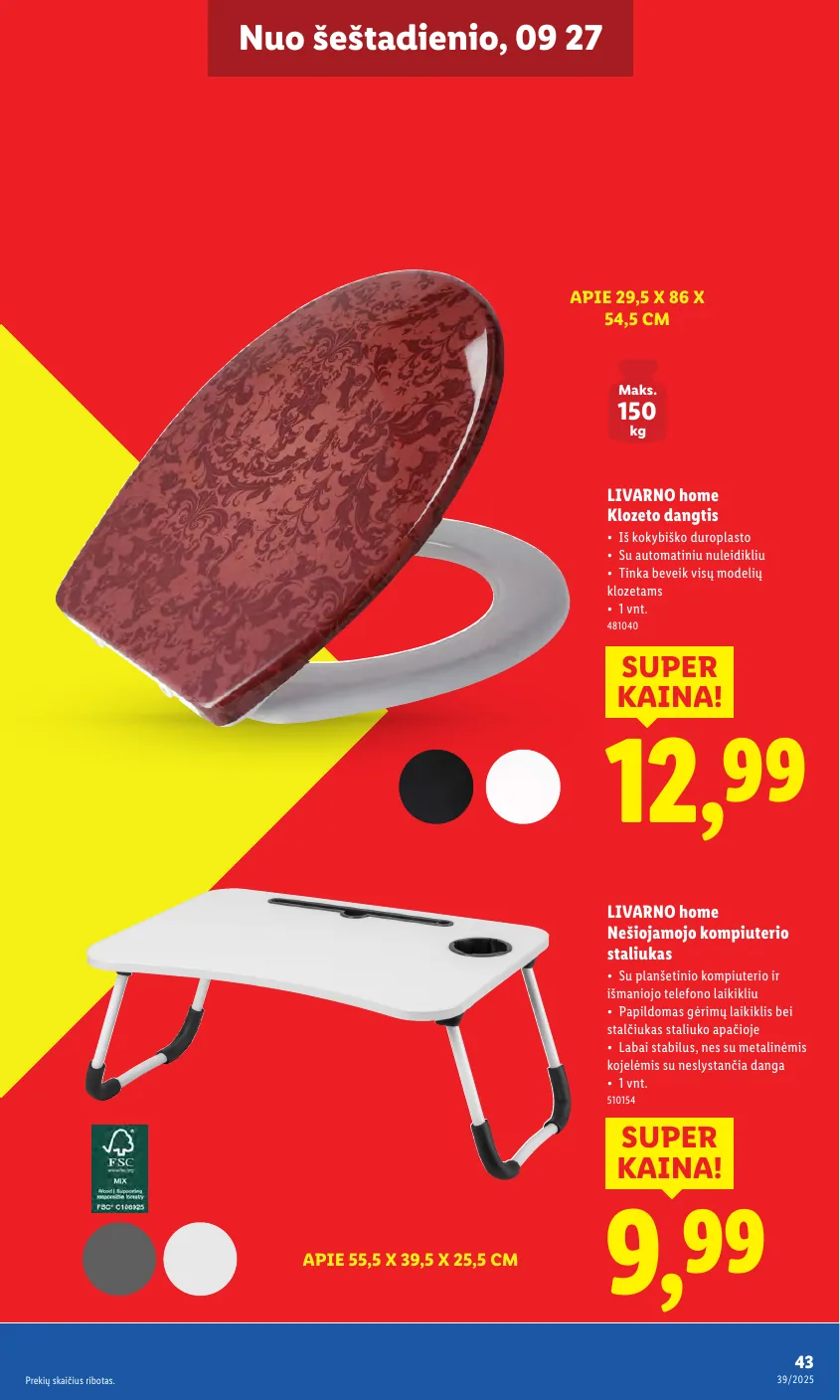 Lidl Leidinys NE MAISTO PREKIŲ PASIŪLYMAI – p.43