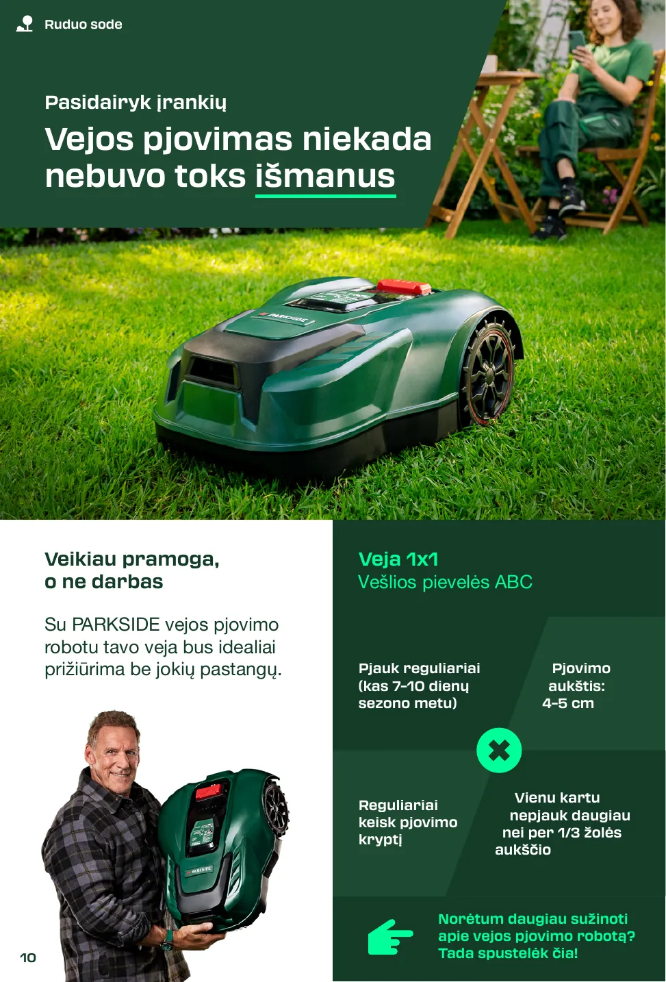 Lidl Leidinys PARKSIDE® 2025 M. RUDUO PASIDARYK PATS projektų žurnalas – p.10