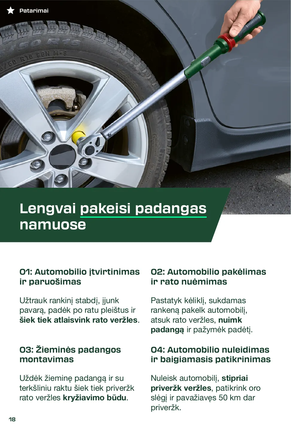 Lidl Leidinys PARKSIDE® 2025 M. RUDUO PASIDARYK PATS projektų žurnalas – p.18
