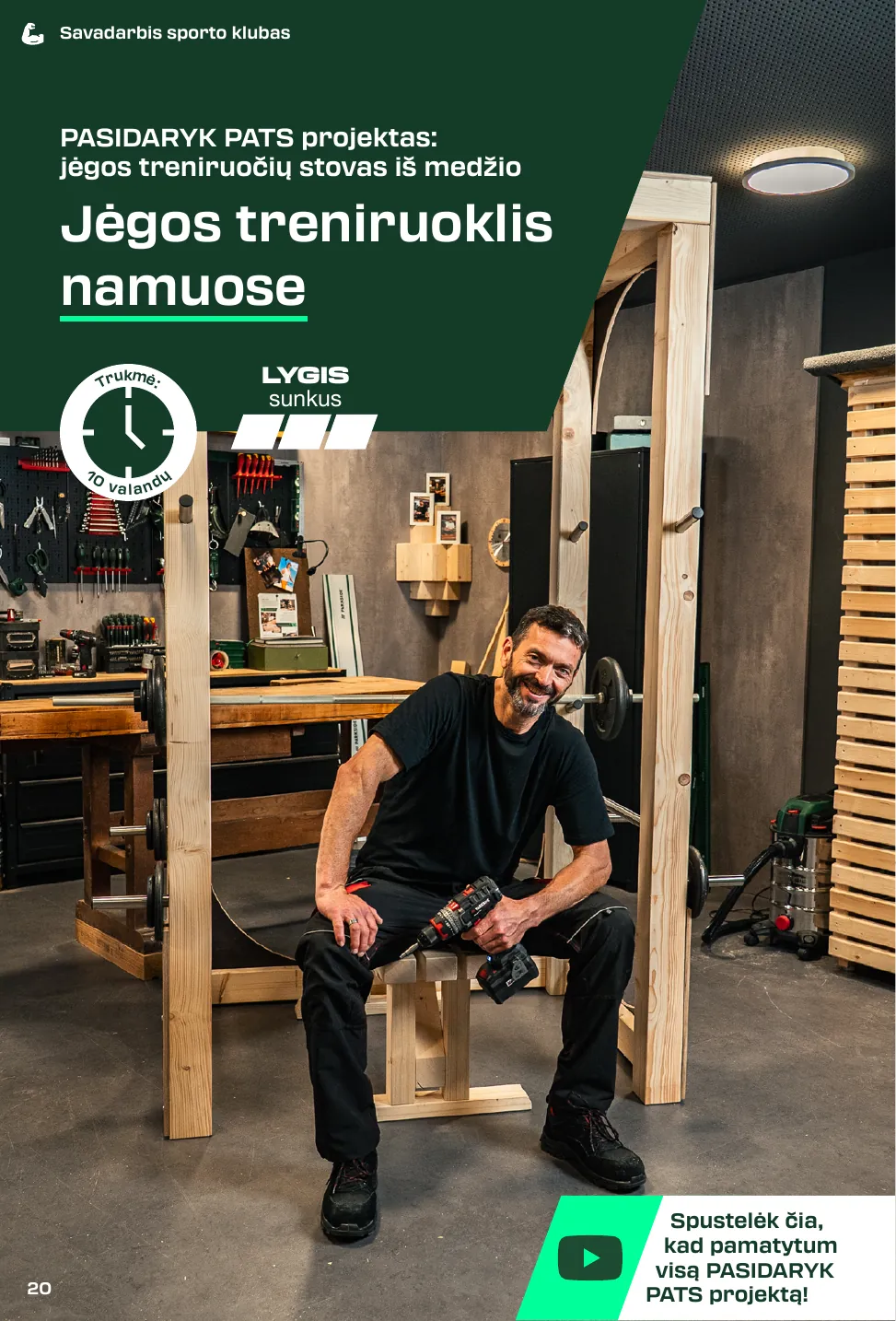 Lidl Leidinys PARKSIDE® 2025 M. RUDUO PASIDARYK PATS projektų žurnalas – p.20