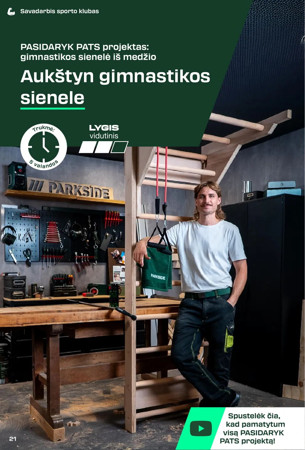 Lidl Leidinys PARKSIDE® 2025 M. RUDUO PASIDARYK PATS projektų žurnalas – p.21
