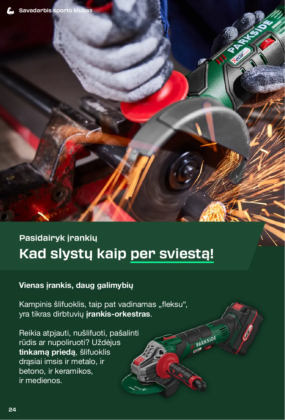 Lidl Leidinys PARKSIDE® 2025 M. RUDUO PASIDARYK PATS projektų žurnalas – p.24