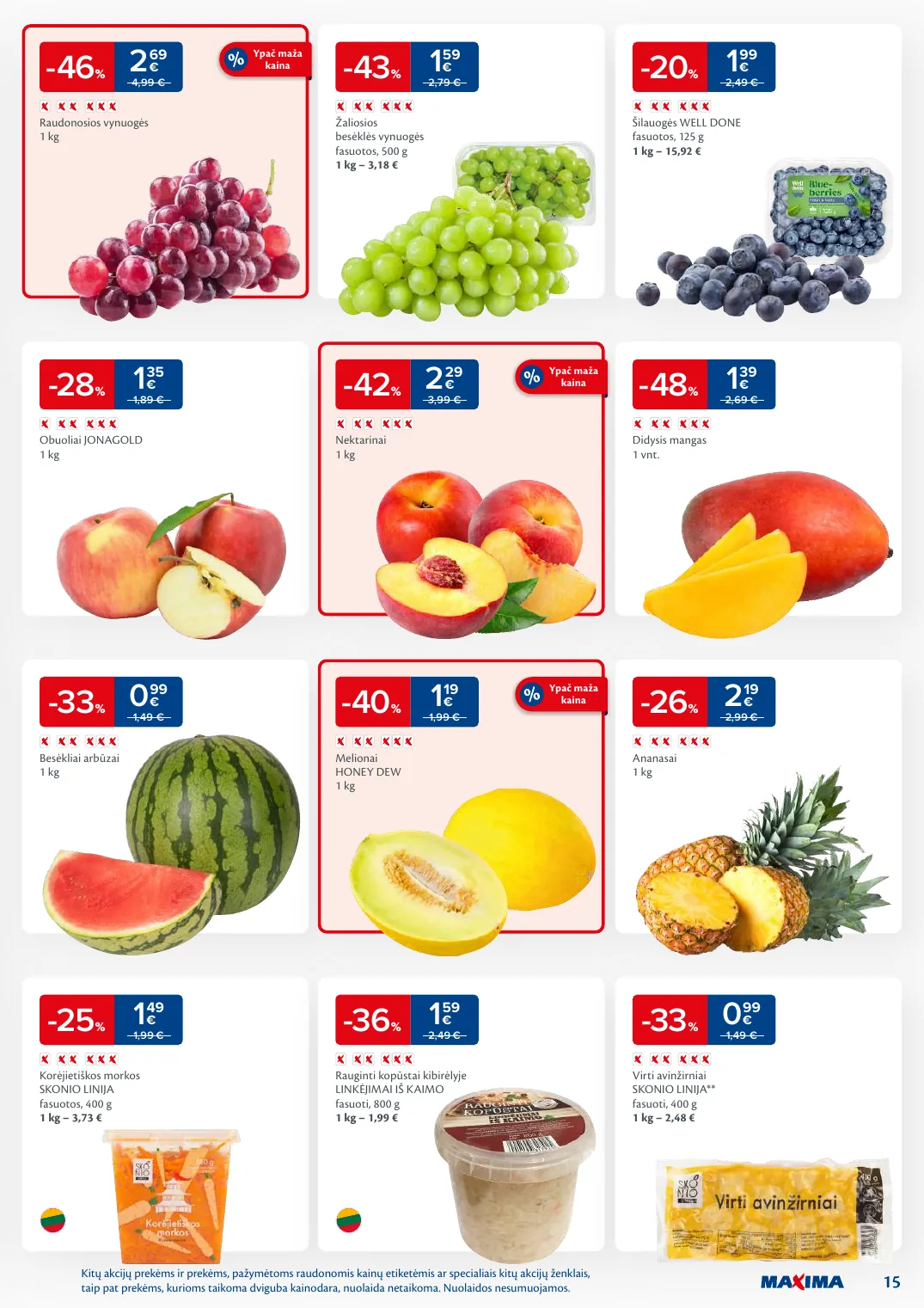 MAXIMA kaininis leidinys Nr. 38 – p.15