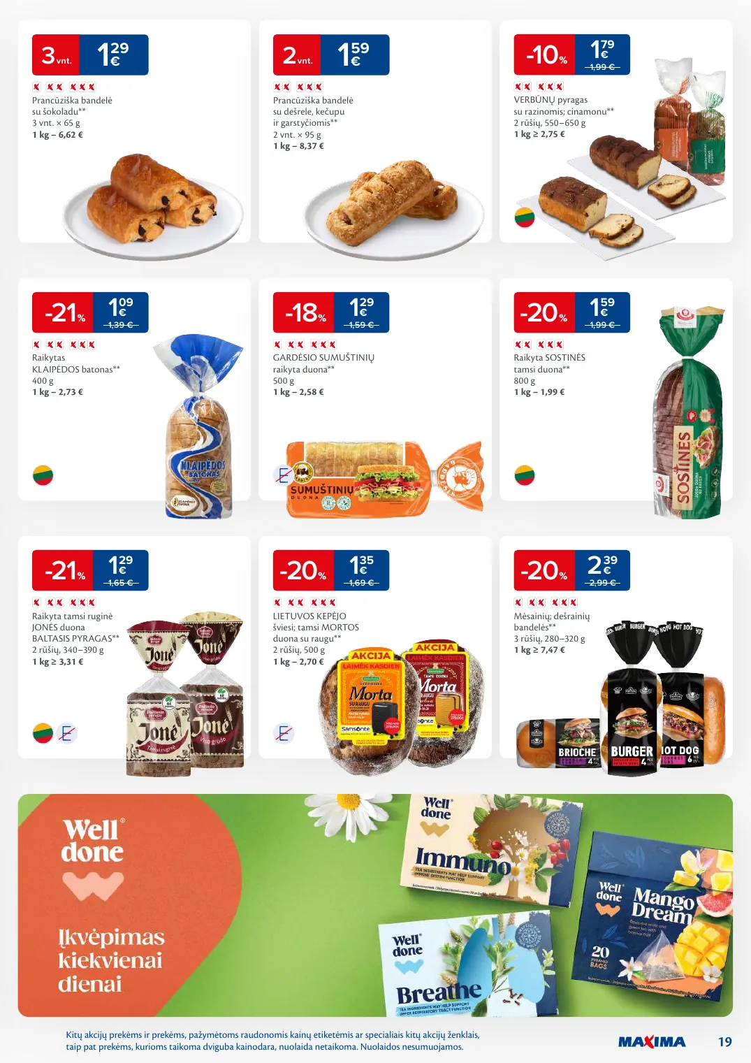 MAXIMA kaininis leidinys Nr. 38 – p.19