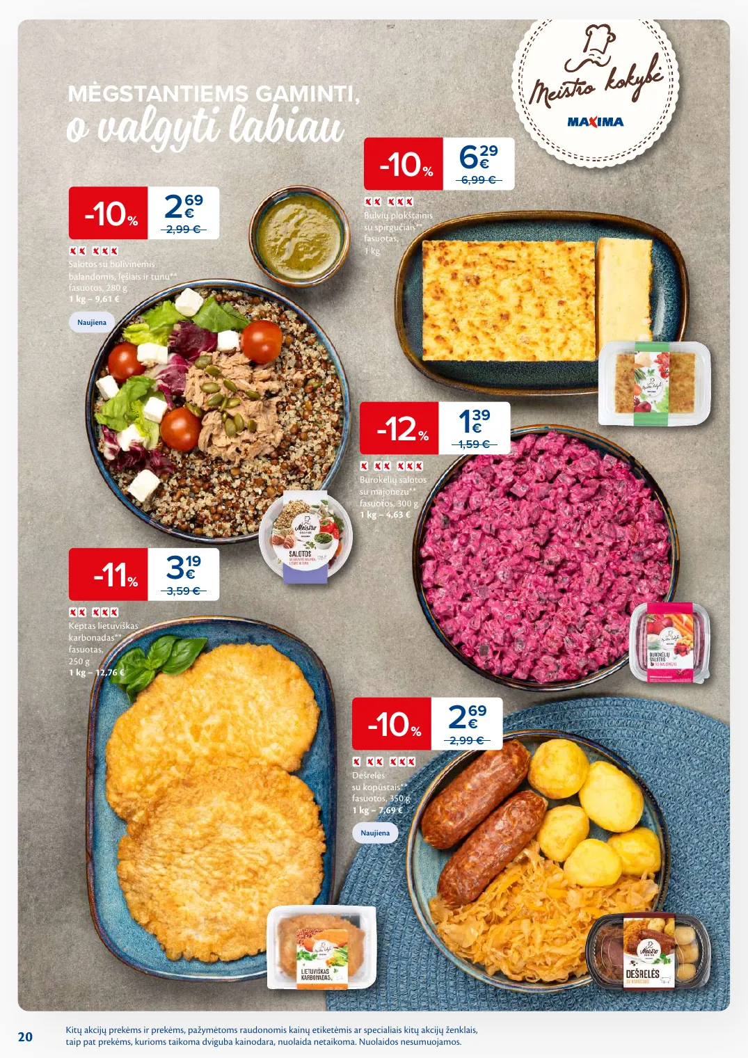 MAXIMA kaininis leidinys Nr. 38 – p.20