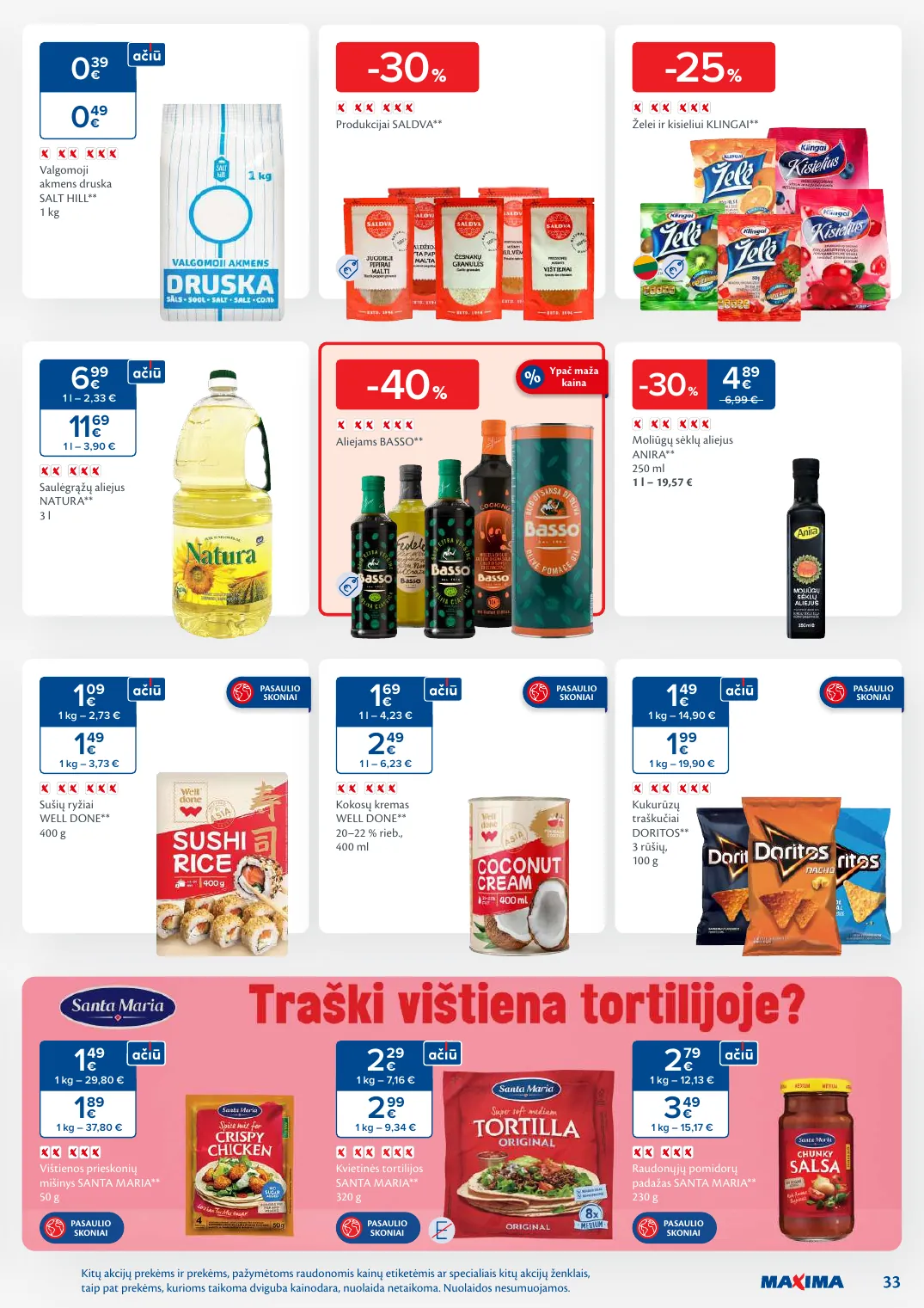 MAXIMA kaininis leidinys Nr. 38 – p.33