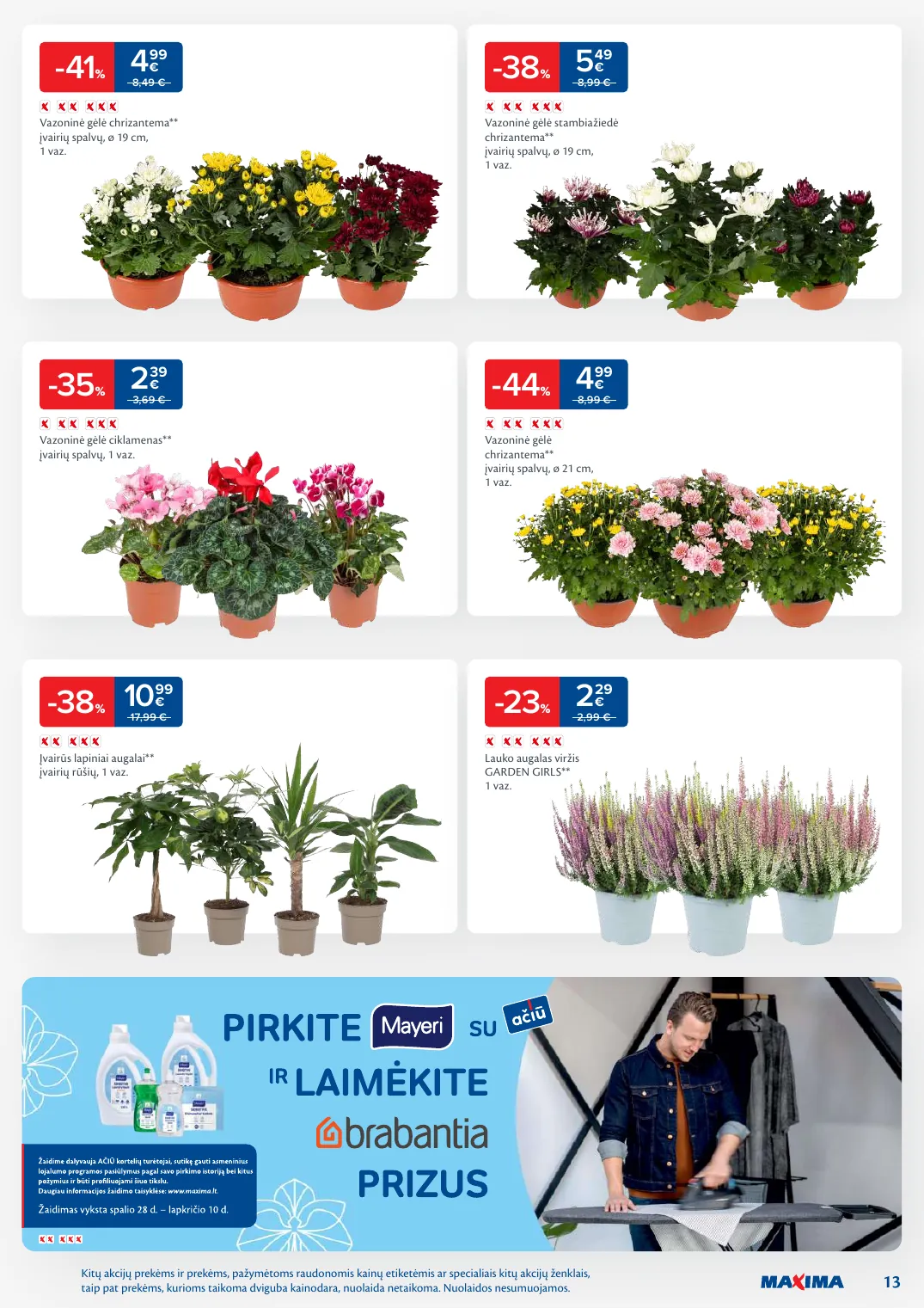 MAXIMA kaininis leidinys Nr. 44 – p.13