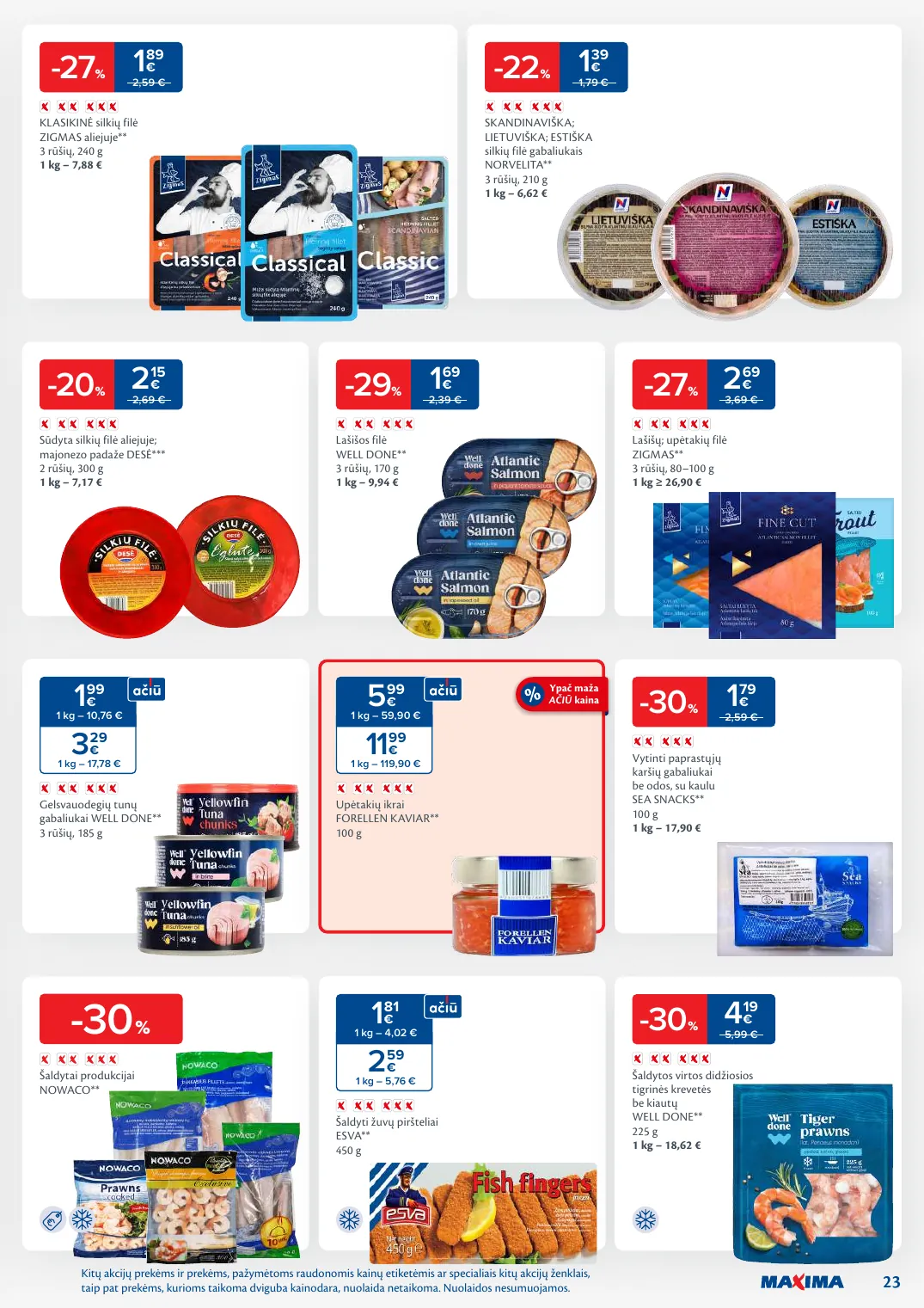 MAXIMA kaininis leidinys Nr. 44 – p.23