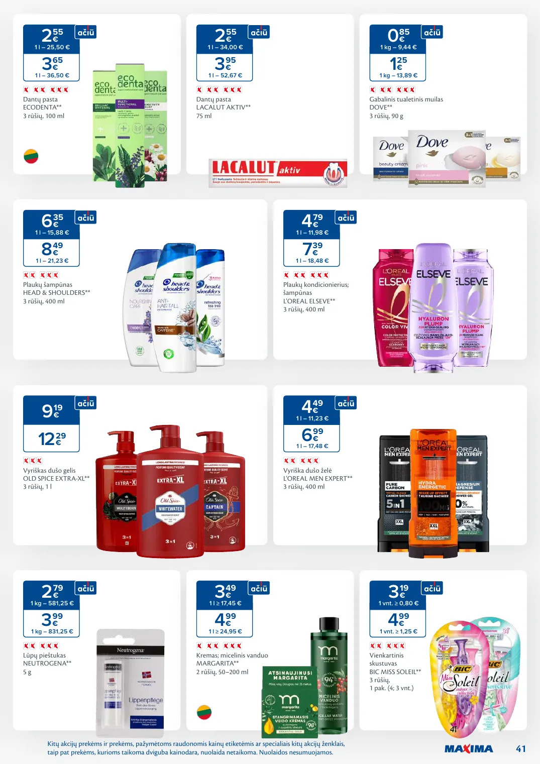 MAXIMA kaininis leidinys Nr. 44 – p.41