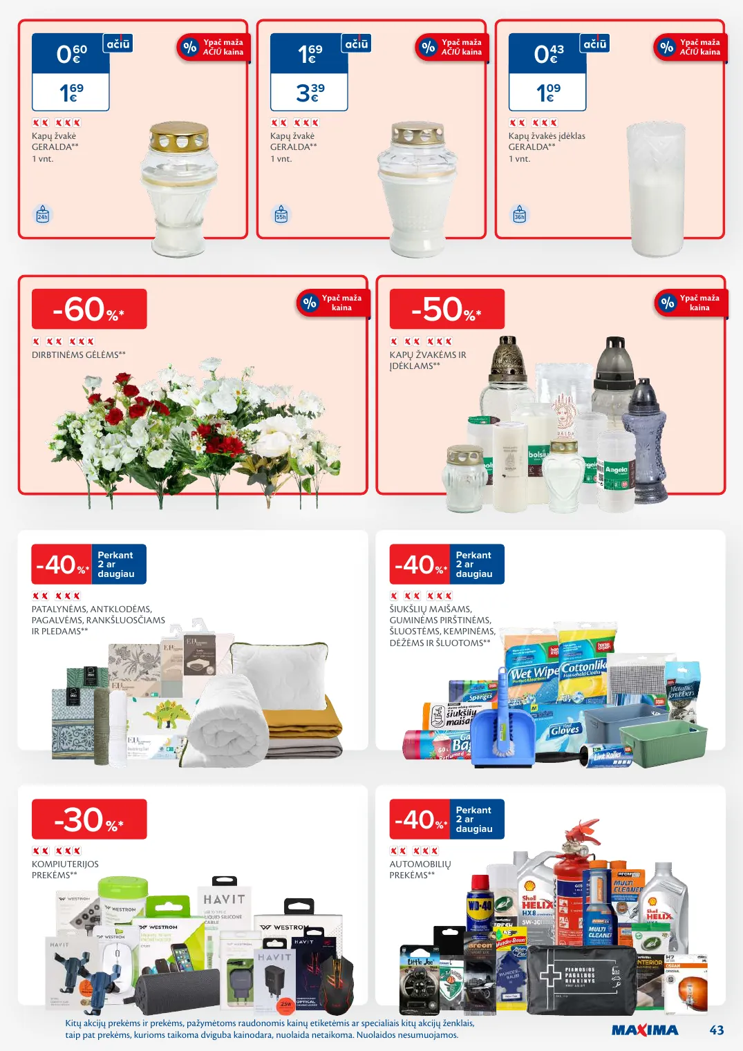 MAXIMA kaininis leidinys Nr. 44 – p.43