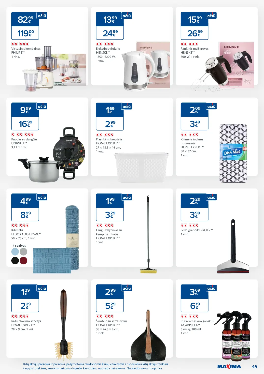 MAXIMA kaininis leidinys Nr. 44 – p.45