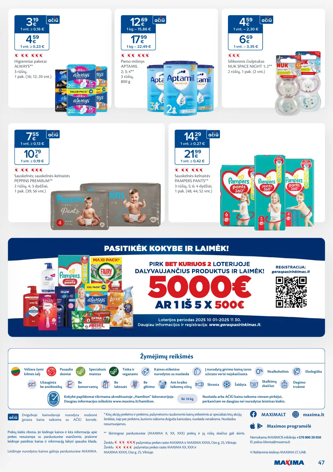 MAXIMA kaininis leidinys Nr. 44 – p.47