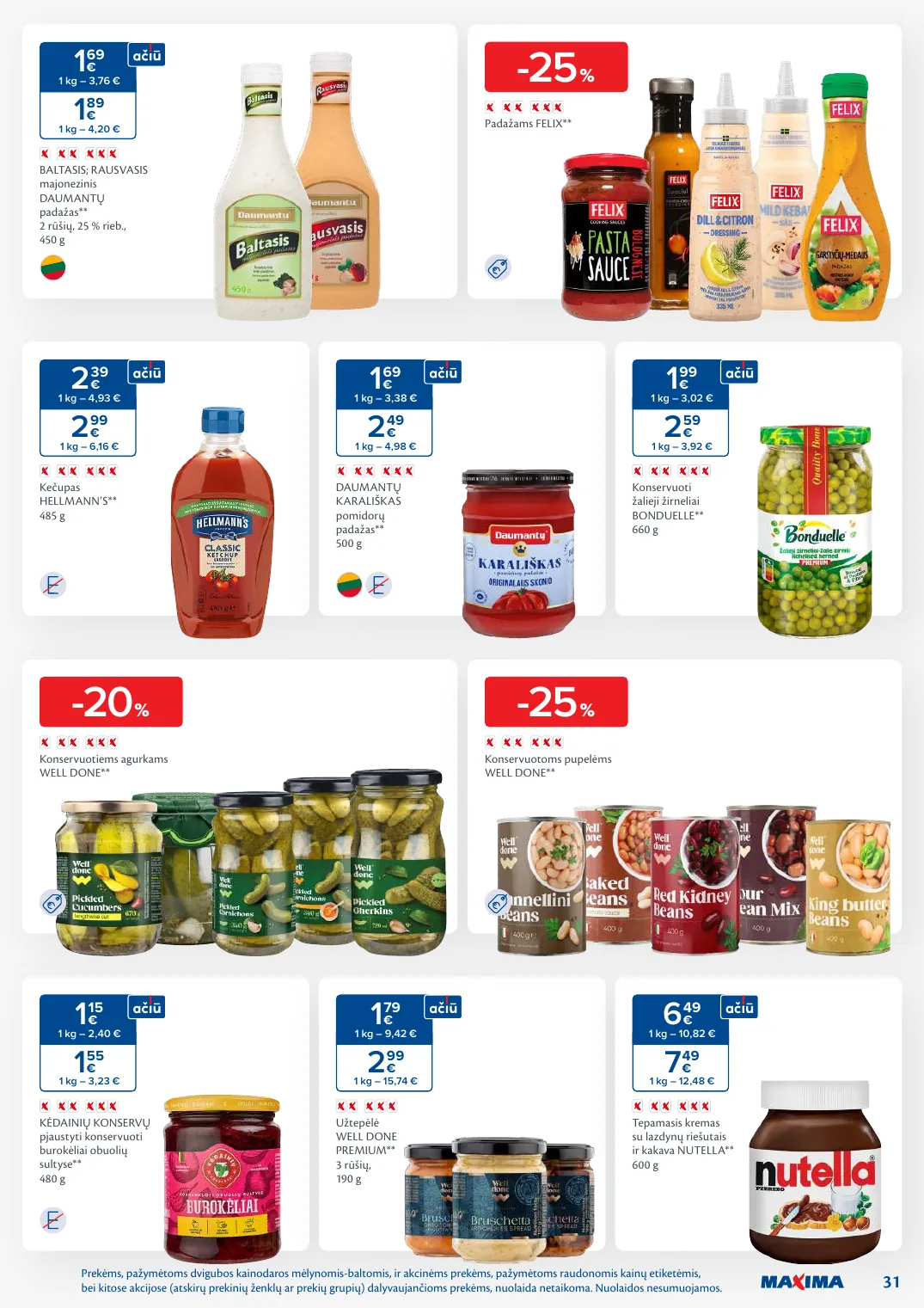 MAXIMA kaininis leidinys Nr. 5 – p.31