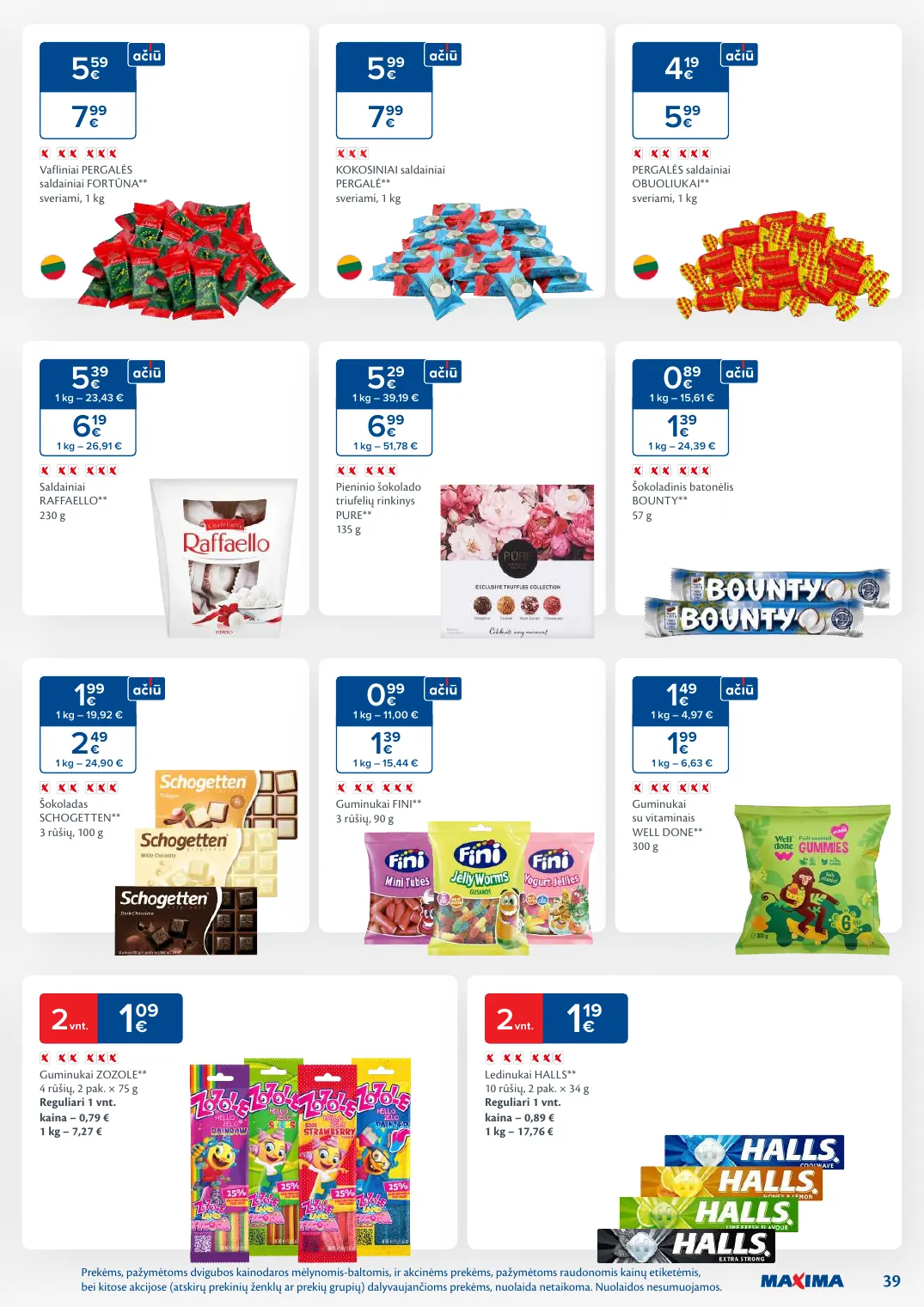 MAXIMA kaininis leidinys Nr. 5 – p.39