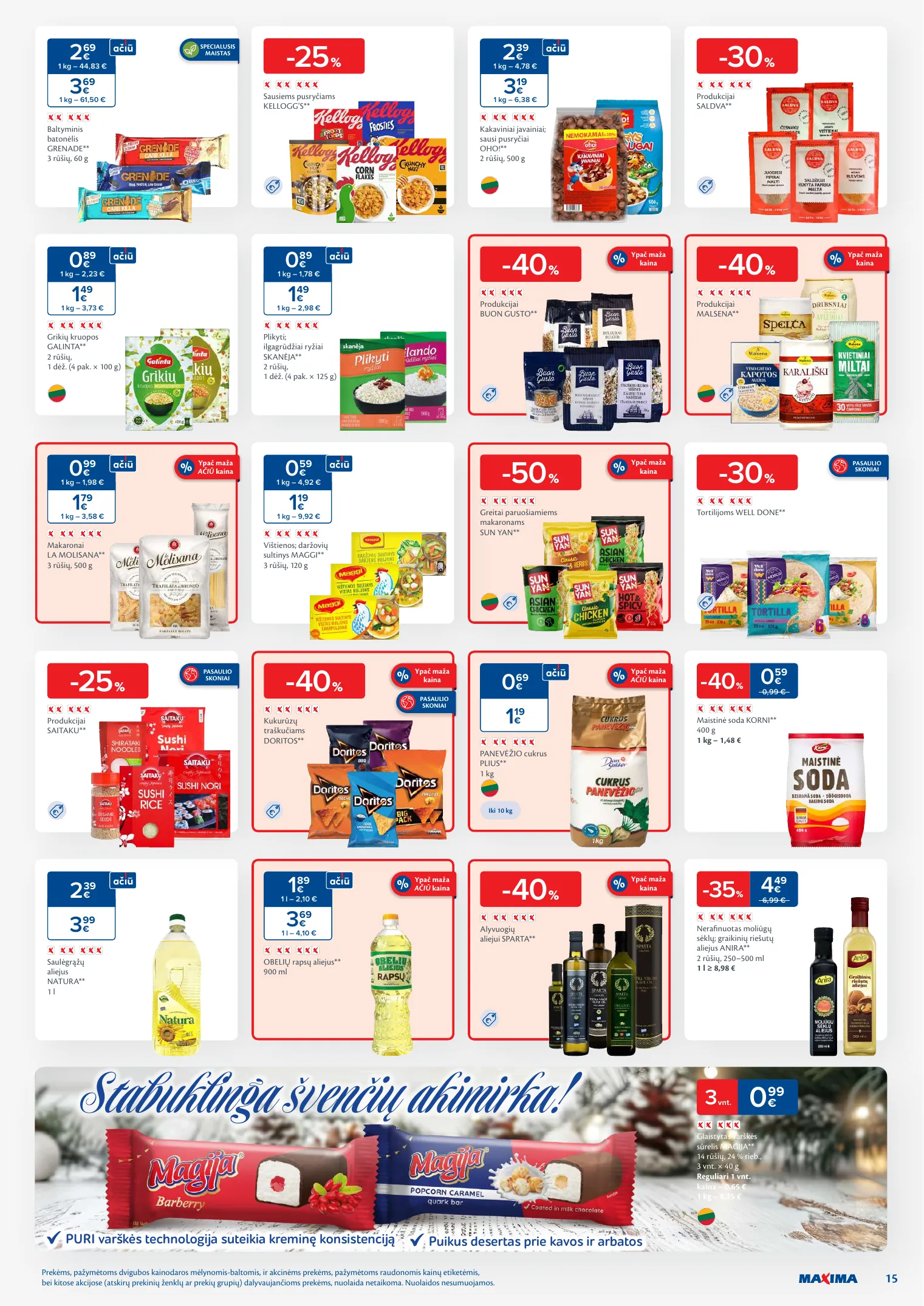 MAXIMA kaininis leidinys Nr. 51-52 – p.15