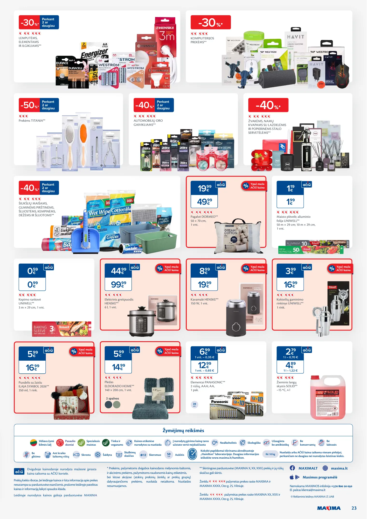 MAXIMA kaininis leidinys Nr. 51-52 – p.23