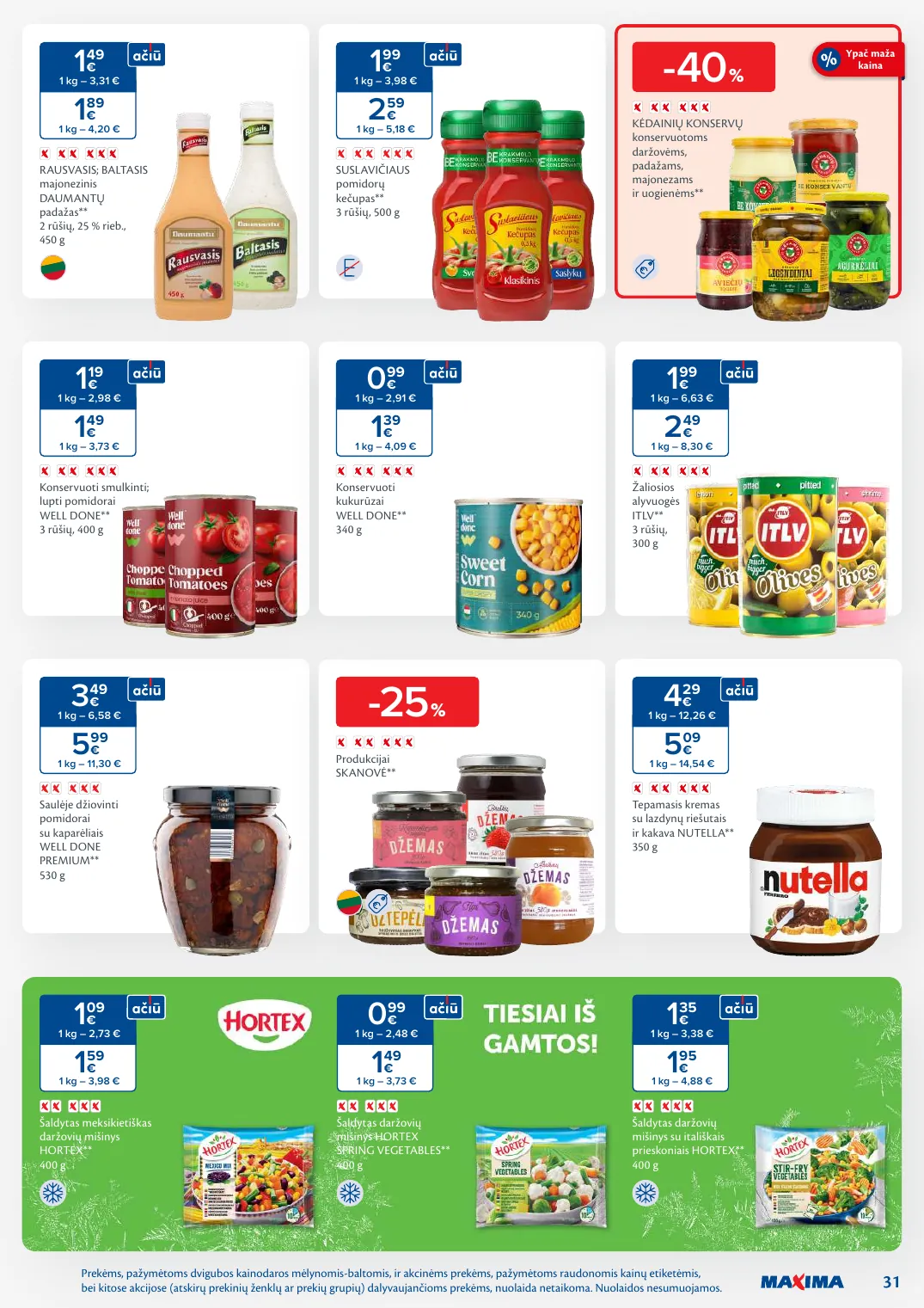 MAXIMA kaininis leidinys Nr. 8 – p.31