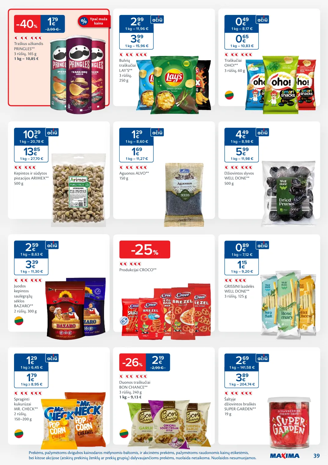 MAXIMA kaininis leidinys Nr. 8 – p.39