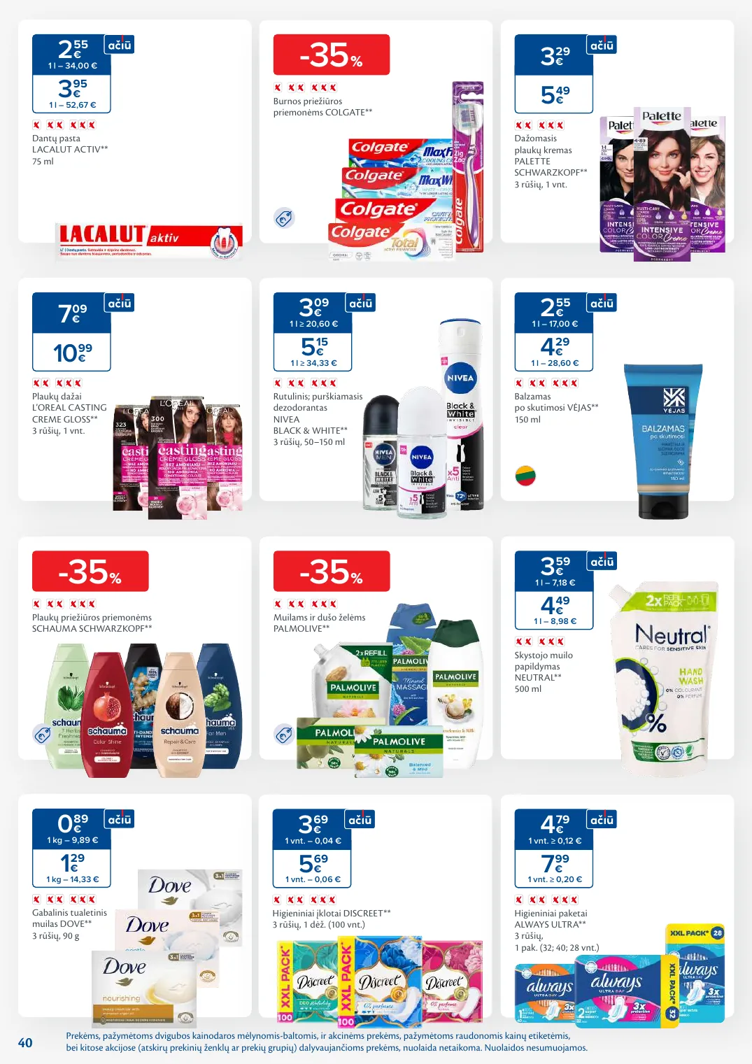 MAXIMA kaininis leidinys Nr. 8 – p.40