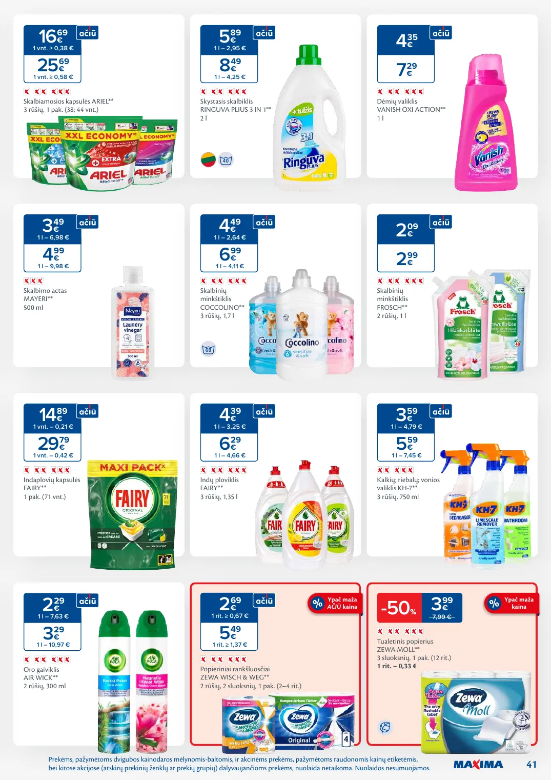 MAXIMA kaininis leidinys Nr. 8 – p.41