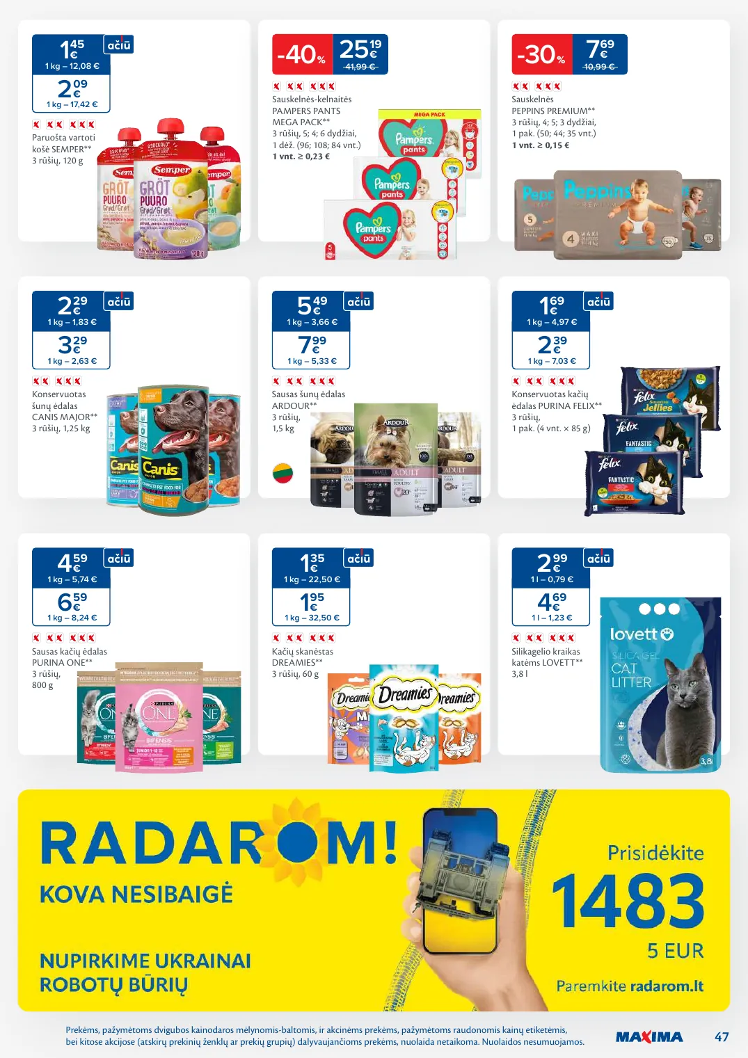 MAXIMA kaininis leidinys Nr. 8 – p.47