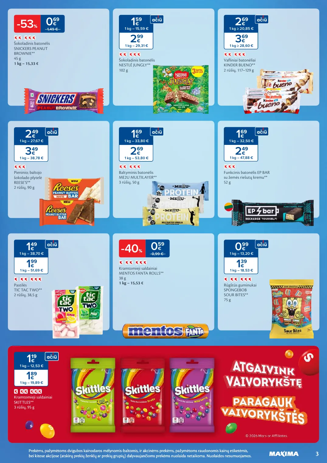 MAXIMA kaininis leidinys Nr. 9 – p.3